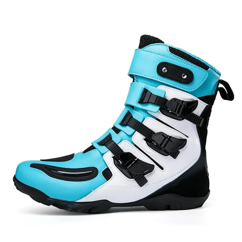 Motorcycle Riding Shoes All-Season Off-Road Locomotive Short Boots Motorbike Racing & Travel Knight Equipment Big Size 37-48