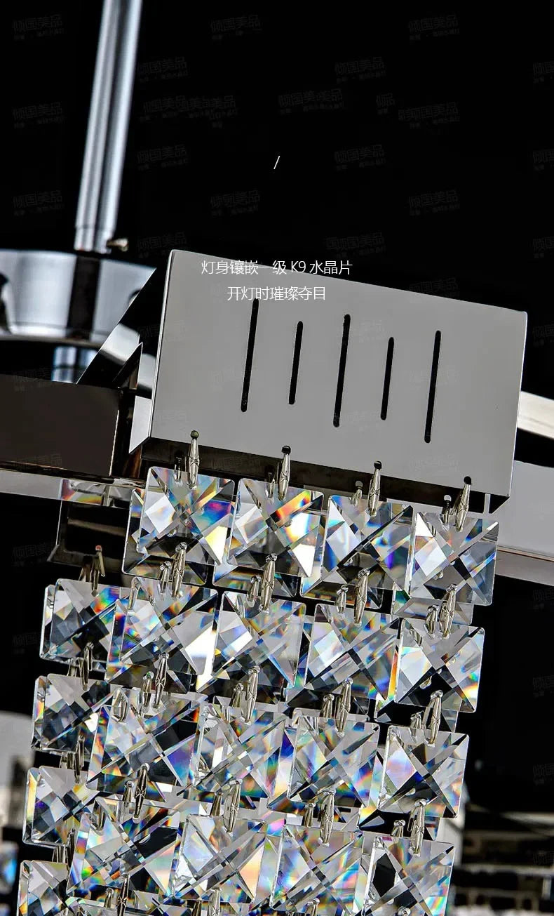 2025 New Home DecorationPendant Lights Luxury Crystal Living Room Chandelier Bedroom Pendant Lamp Ceiling Light  Indoor Lighting