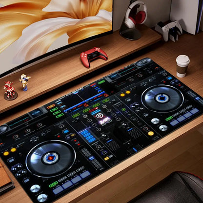 Radio Dj Workbench Large Gaming Mousepad Keyboard Gamer Mouse Pad on The Table Speed Desk Mat Anime 900x400 1000x500 Mouse Mat