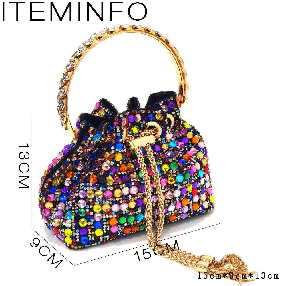 Fashion Summer 2023 Beads Decorated Muffin Bottom Sandals Wear Comfortable And Versatile Elegant Ladies Shoes And Bag Set