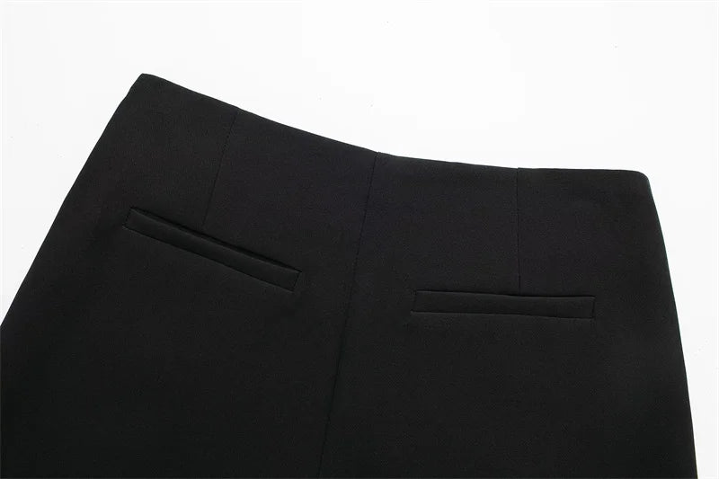 MUJER 2025 Black Mini Skirt Shorts Woman Fashion Asymmetric Skort For Women High Waist Short Skirts Woman Summer Casual Shorts