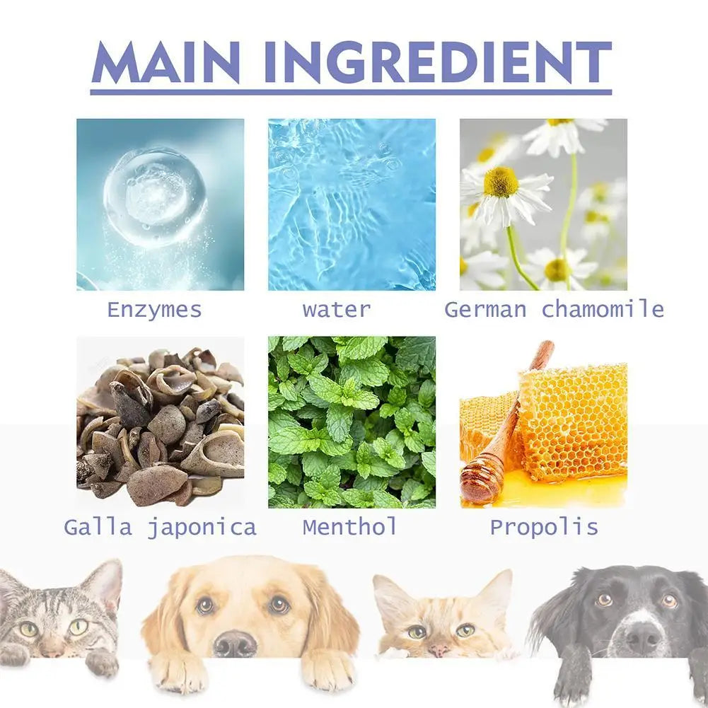 Pet Mouth Spray,Fresh Breath & Teeth Cleaning Spray,Pets Dog Oral Care Spray,Reduce Plaque & Tartar,Healthy Mouth For Dogs