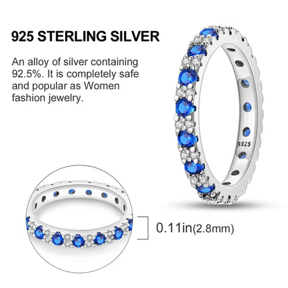 2026 New 925 Sterling Silver Rings Zircon Sparkling CZ Rings Rings For Women Original Wedding Fine Jewelry Accessories Gifts