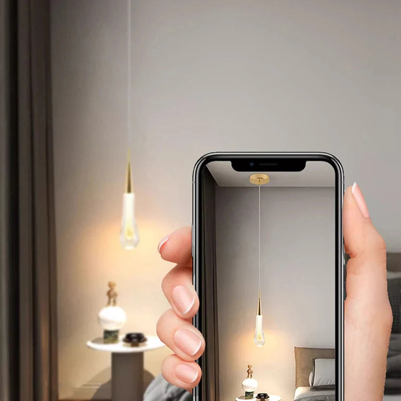 1 PC Modern Home Decor LED Lights Bedroom Lamp Bedside Pendant Light Lamps LED Chandeliers Hanging Light Indoor Lighting