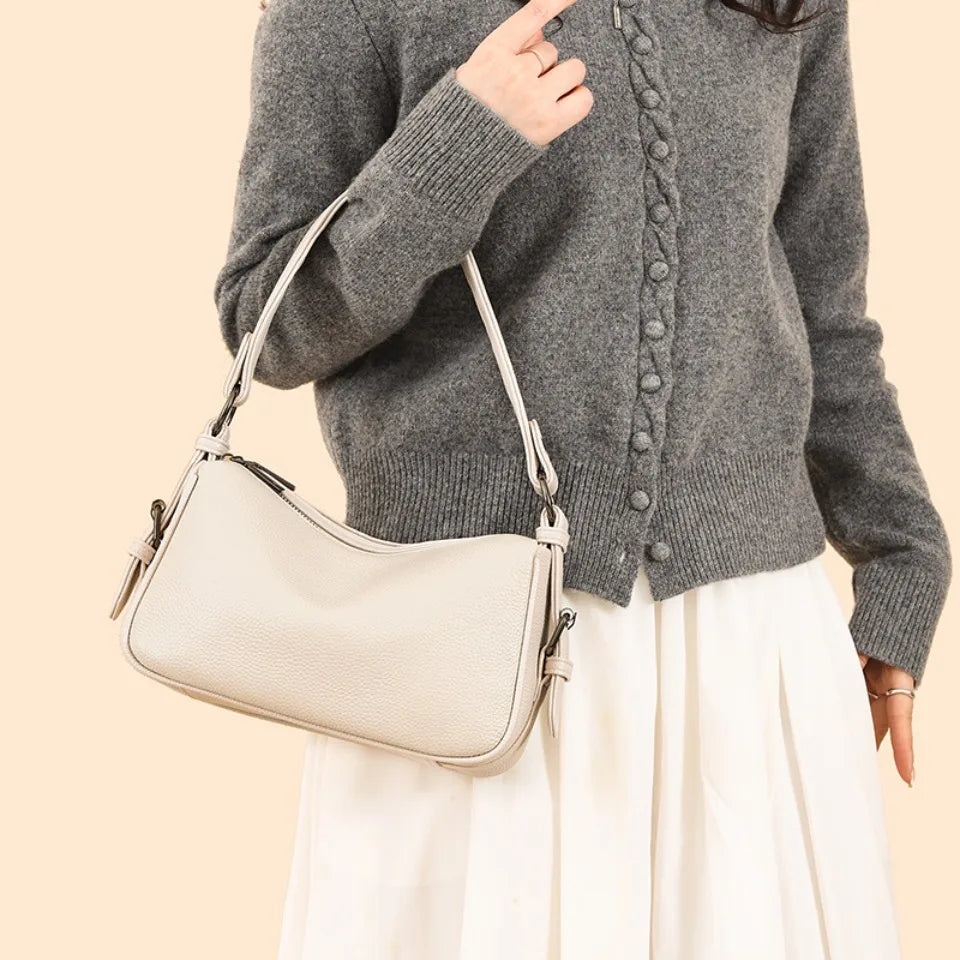 100% Genuine Cow Leather Luxury Handbags Women Bags Designer Ladies Crossbody Shoulder Bags for Women Top Quality Sac A Main New