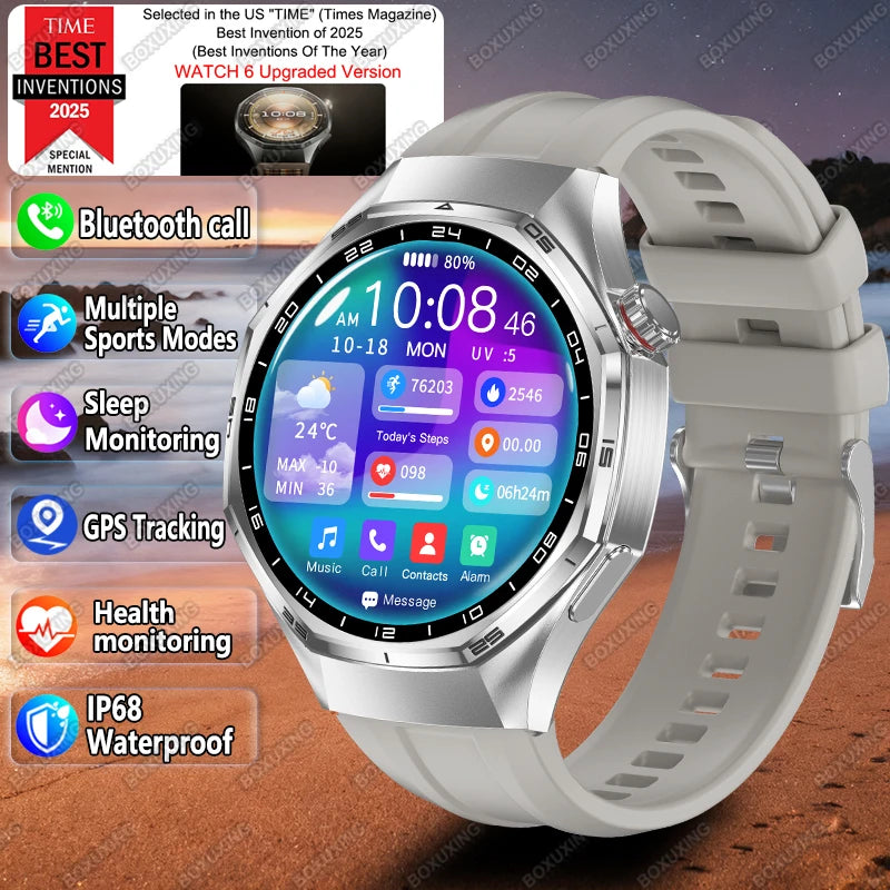 New Global Version Watch 6 Pro Smart Watch Men AMOLED Always Show Time GPS Tracker Bluetooth Call Waterproof Sports Smartwatches