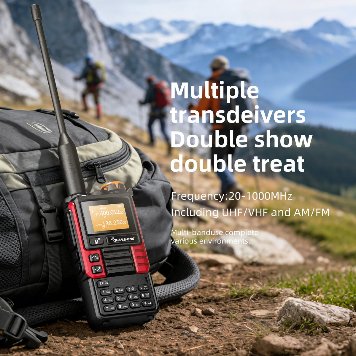 QUANSHENG UV-K5(99) V3 Walkie Talkie 2MB Memory 50-600MHz Air Band RX 5W Two Way Radio Type-C Wireless Copy Custom Firmware