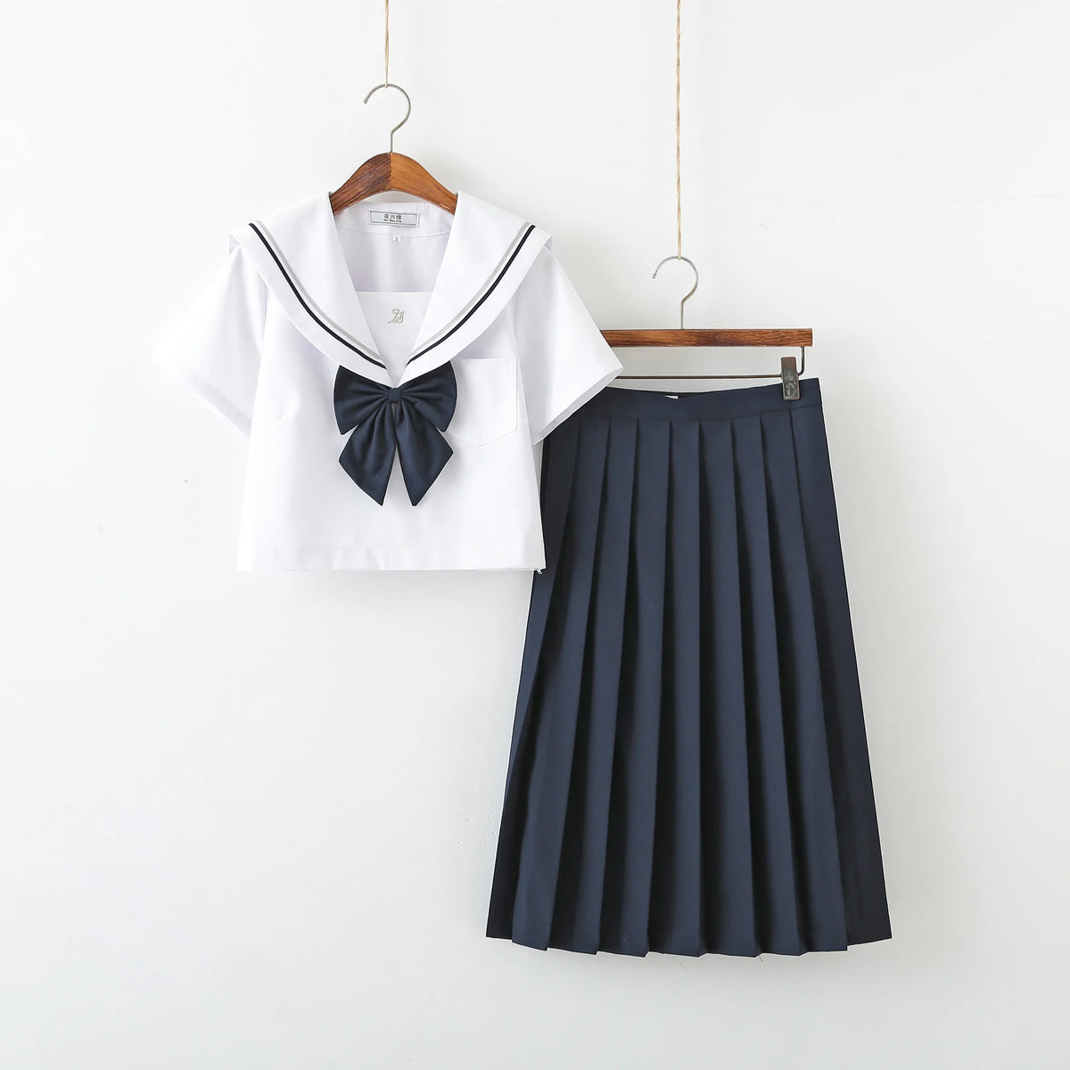 JK Uniform Full Set Basic Spring Shore Gold Two Long-sleeved Japanese Soft Girl Student College Style Sailor Suit