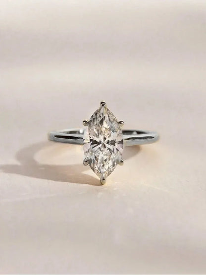925 Sterling Silver Classic Gorgeous Sparkling Zircon Ring For Women Engagement Wedding Luxury Fashion High Quality Fine Jewelry