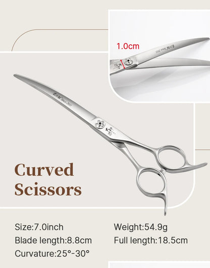 Fenice Slim Narrow Dog Grooming Scissors Set Straight/Curved/Thinner/Chunker Shears Scissors Specialized for KR and JP Groomers