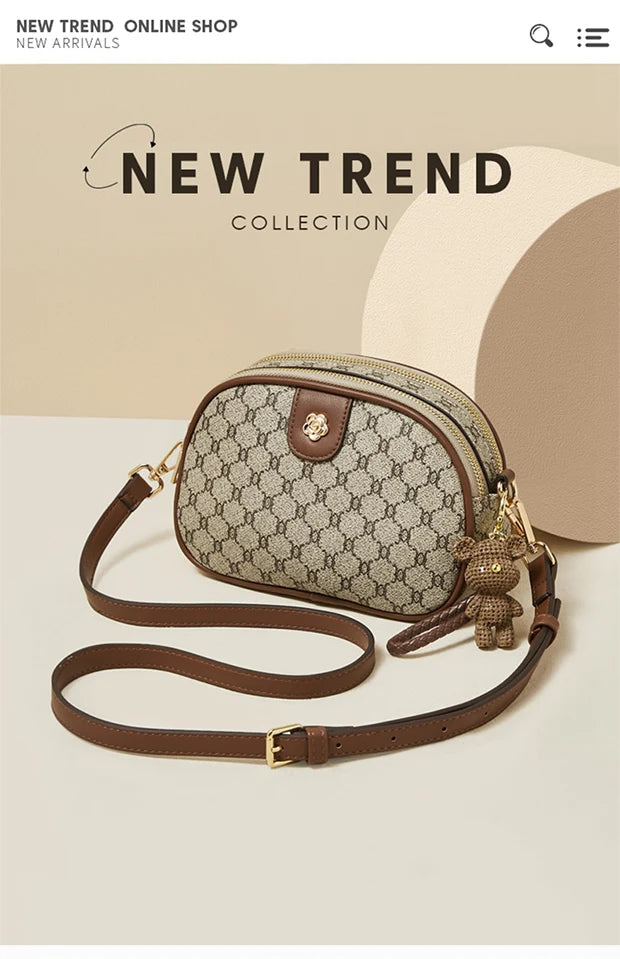 FOXER 2026 Fashion New Women's Shoulder Bag PVC Leather Female Crossbody Bag Chic Daily Lady Cellphone Bag Purse