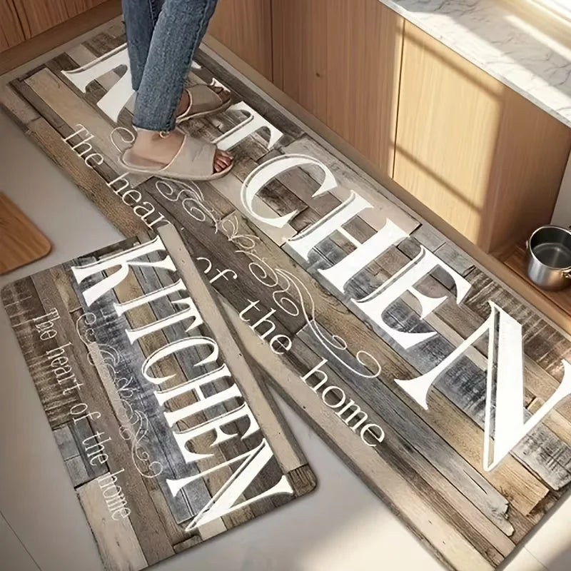 Kitchen Floor Mat Doormat for Living Room Bedroom Door Balcony Decorative Floormat Non-slip Long Strip Area Carpet