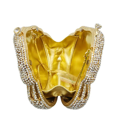 XIYUAN Crystal Evening Bag Purple Diamond Women Wedding Purse Lady Rhinestone Clutches Party Dinner Handbags Luxury Branded Bags