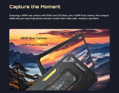 Android Tablet Cubot TAB KingKong Mini, 10200mAh Mega Battery 16GB(6+10),128GB, Camping Light, 8.68-inch Screen, 48MP Camera,GPS