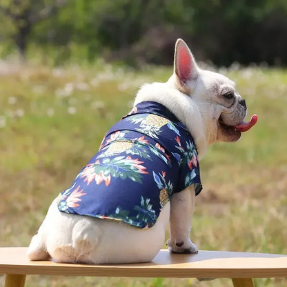 Hawaiian Style Pet Dog Clothe Summer SandBeach Dog Shirts for Small Medium Dogs Puppy Cat Clothing Ropa Perro Pug French Bulldog