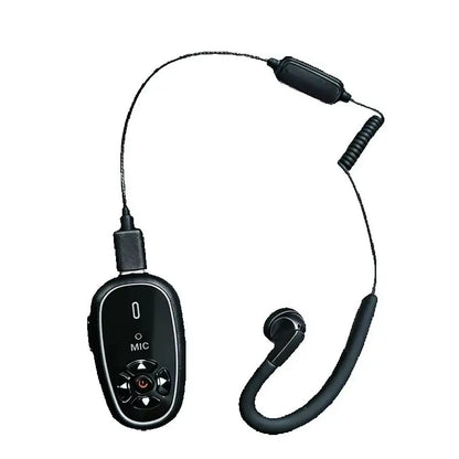 1PC Super Mini Walkie Talkies with Headset AI Voice Control Upgraded Versio Hands-Free  Charging 16Channels for Restaurant Hotel