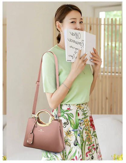 3 Layer Large Capacity Tote Bag Luxury Handbags Women Bags Designer Shoulder Bag High Quality Soft Leather Purses and Handbags