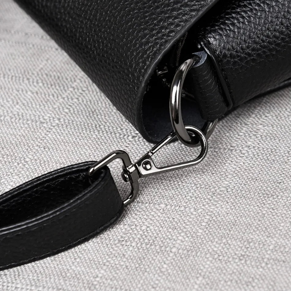 100% Genuine Cowhide 3 layers Shoulder Bag For Women Ladies Designer Soft Crossbody Bags Luxury High Quality Purses Handbags Sac