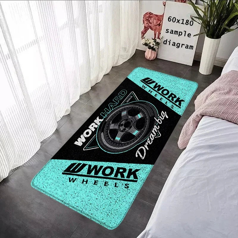Entrance Doormats Work Wheel Hub Non-slip Bedroom Mat Hallway Carpet Kitchen Floor Car Boot Carpets Room Decor Bathroom Rugs