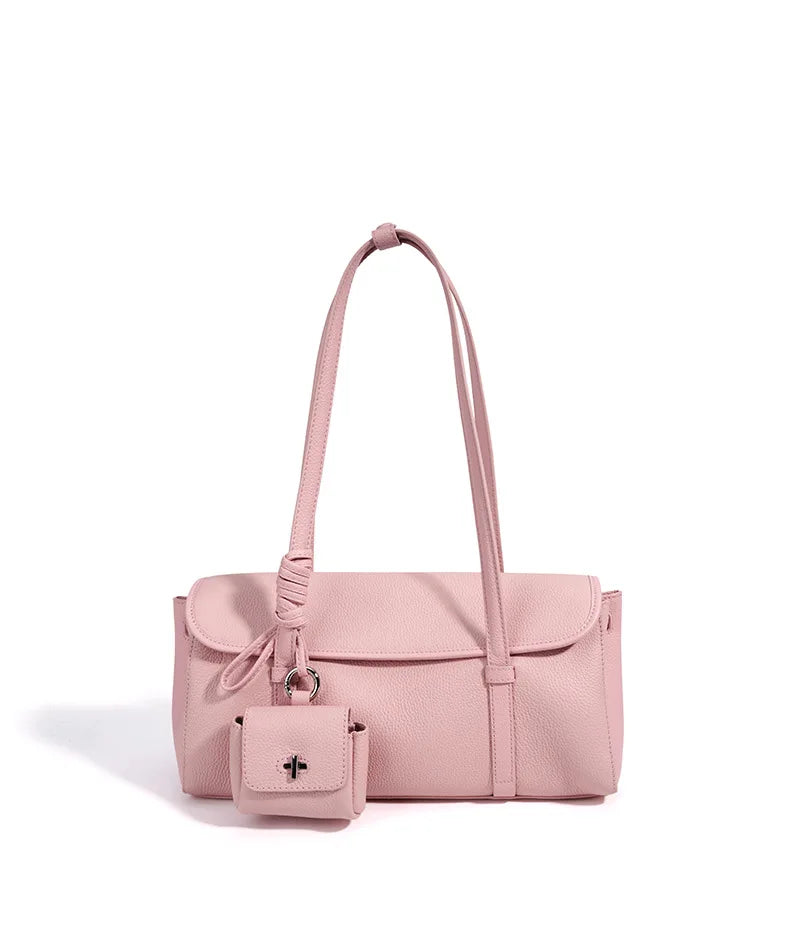 Women's Genuine Grade Cowhide Leather Fashion Tote Handbag Luxury Designer Brand Ladies Shoulder Underarm Bag for Woman 2026 New