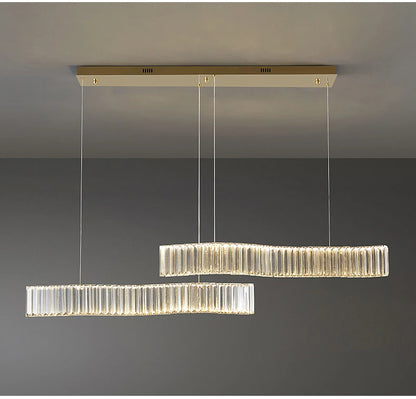 Modern Luxury LED Crystal Pendant Lights Villa Dining Room Kitchen Lighting Lustre Decor Chandeliers Indoor Bar Lights Fixture