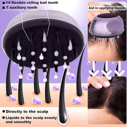 Hair Oil Scalp Applicator Massagers Liquid Comb Portable Massage Comb Essential Oil Liquid Guiding Massager Anti Hair Loss