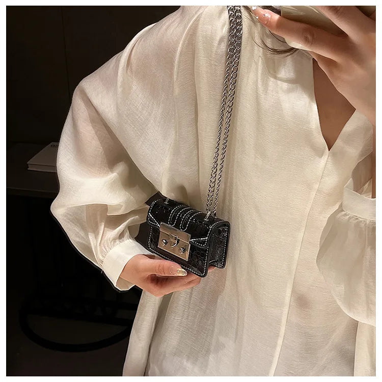 Chain Female Bag Mini Summer Crossbody Bags for Women Fashion Luxury Designer Handbag Women's 2025 Trend Woman Shoulder Purse