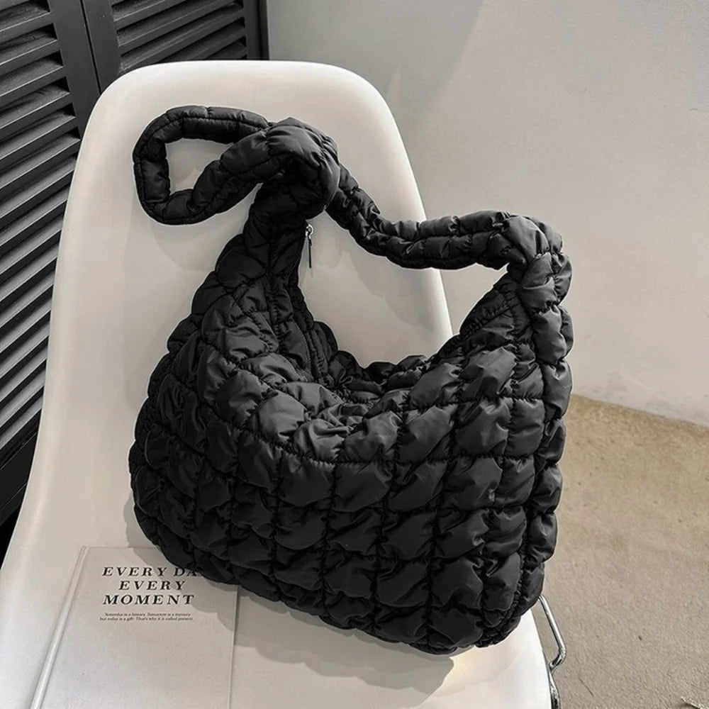 Cloud Crossbody Bag Soft Dumpling Tote Bag Fashion Satchel Bag Large Capacity Sling Bag Solis Color Casual Bags