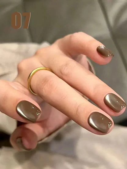 MIANEL 12ML Hit Product Gold Amber Cat Eye Gel Nail Polish 2026 New Blue Glass Beads Cat Eye Gel Nail Green Nails 1-21pcs