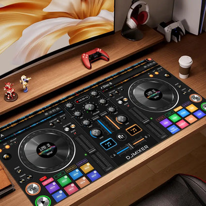Radio Dj Workbench Large Gaming Mousepad Keyboard Gamer Mouse Pad on The Table Speed Desk Mat Anime 900x400 1000x500 Mouse Mat