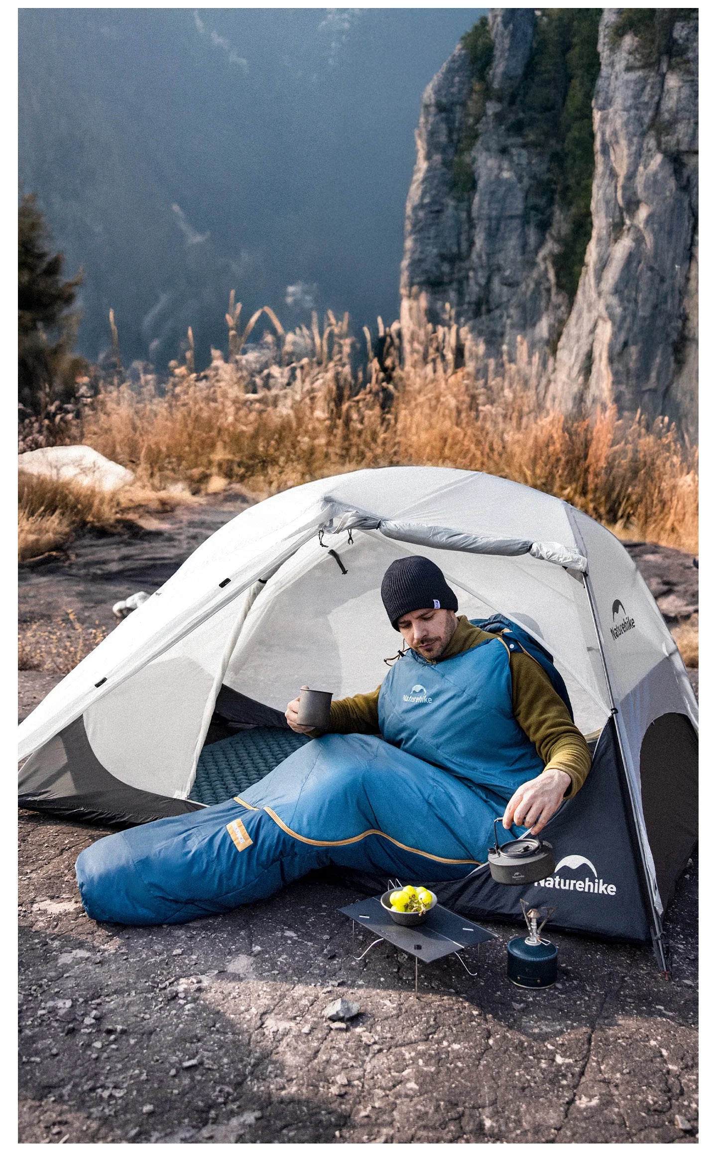 Naturehike MG120 MG270 Mummy Sleeping Bag -2~5℃ Ultralight Camping Hiking Cotton Warm Thermal Winter Machine Washable Tour Gear