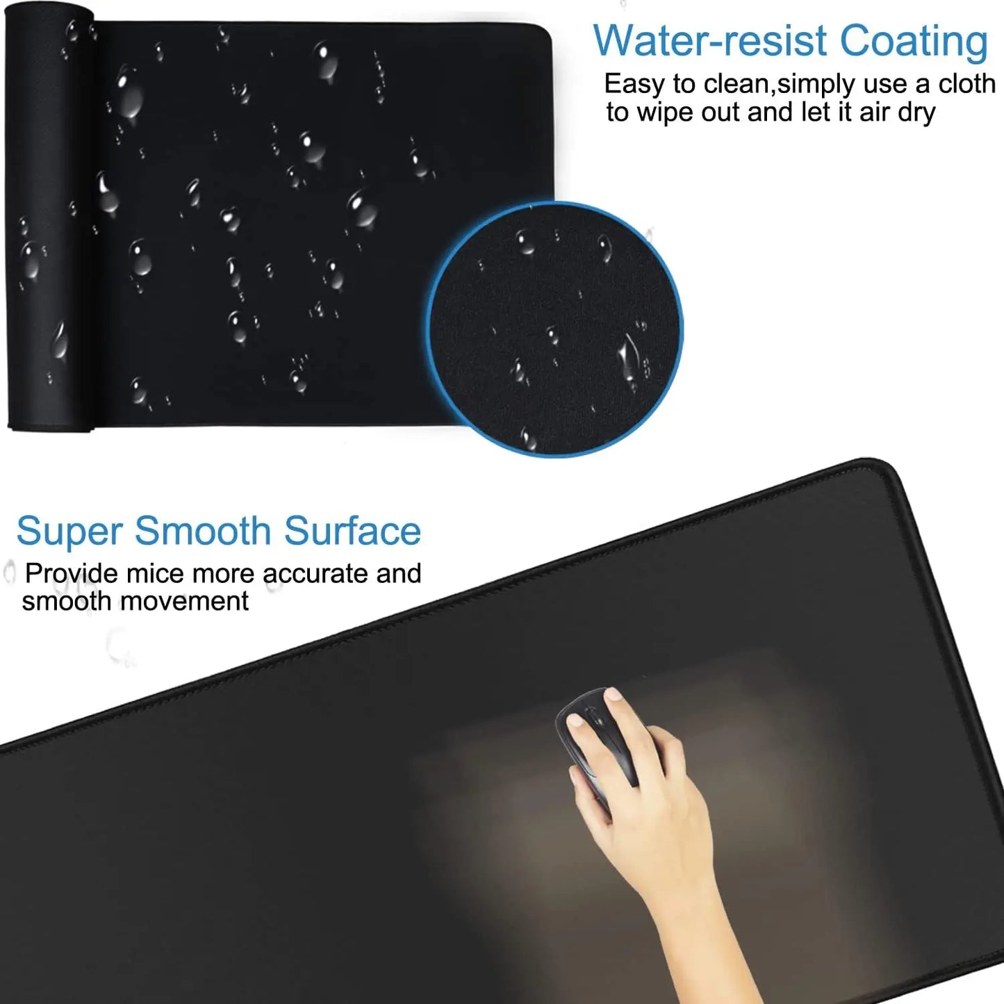 Mouse PadAutodesk Fus Table Desk Mat Large Mousepad with Stitched Edges Computer Rubber Base keyboard Extended Carpet gaming mat