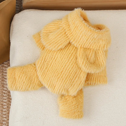 Warm Dog Clothes Winter Plush Hooded Clothing Jumpsuit Tracksuit For Small Medium Dogs Chihuahua York Puppy Overalls Bodysuit XS