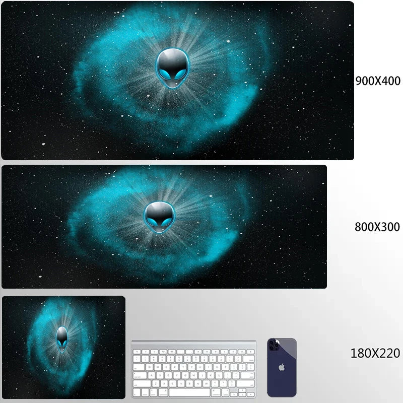 XXL Mouse Pad Computer Custom Desktop Mouse Pads Alienware LOGO Mousepad Natural Rubber Lauge Mouse Mat Anti-slip Soft Carpe