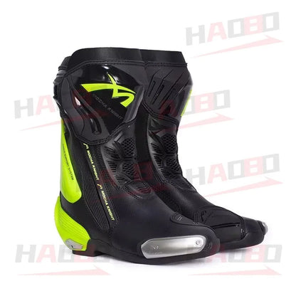 BENKIA SH109 Mocha Motorcycle Boots CE Certification Professional Track Riding Botas Men Women Anti Slip Waterproof Boots