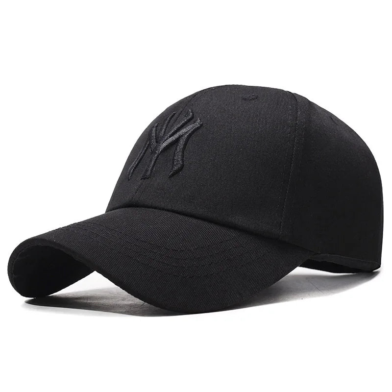 Unisex NY Letter Embroidery Baseball Cap, Adjustable Cotton Dad Hat, Casual Sunscreen Peaked Cap for Men Women, Streetwear Sport