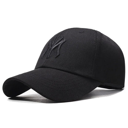 Unisex NY Letter Embroidery Baseball Cap, Adjustable Cotton Dad Hat, Casual Sunscreen Peaked Cap for Men Women, Streetwear Sport