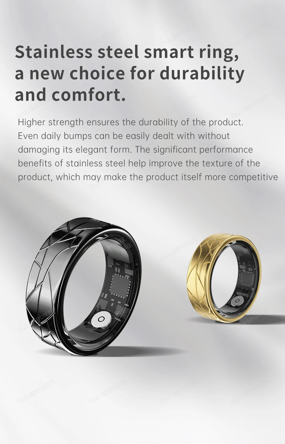 2026 Smart Ring Health and Sleep Tracker Heart Rate Blood Oxygen Monitor Brush Video 5ATM Waterproof Multi Sports Men Women Ring