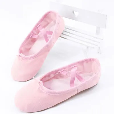 Girls Ballet Shoes for Woman Ballerina Shoes Ballet Flats Women Canvas Soft Sole Dance Slippers Children Practise Dance Shoes