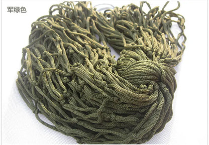 Outdoor Camping Hammock Portable Net Swing /Tree Straps, Single or Double Mesh Nylon Hammock for Outside, Hiking, and Travel