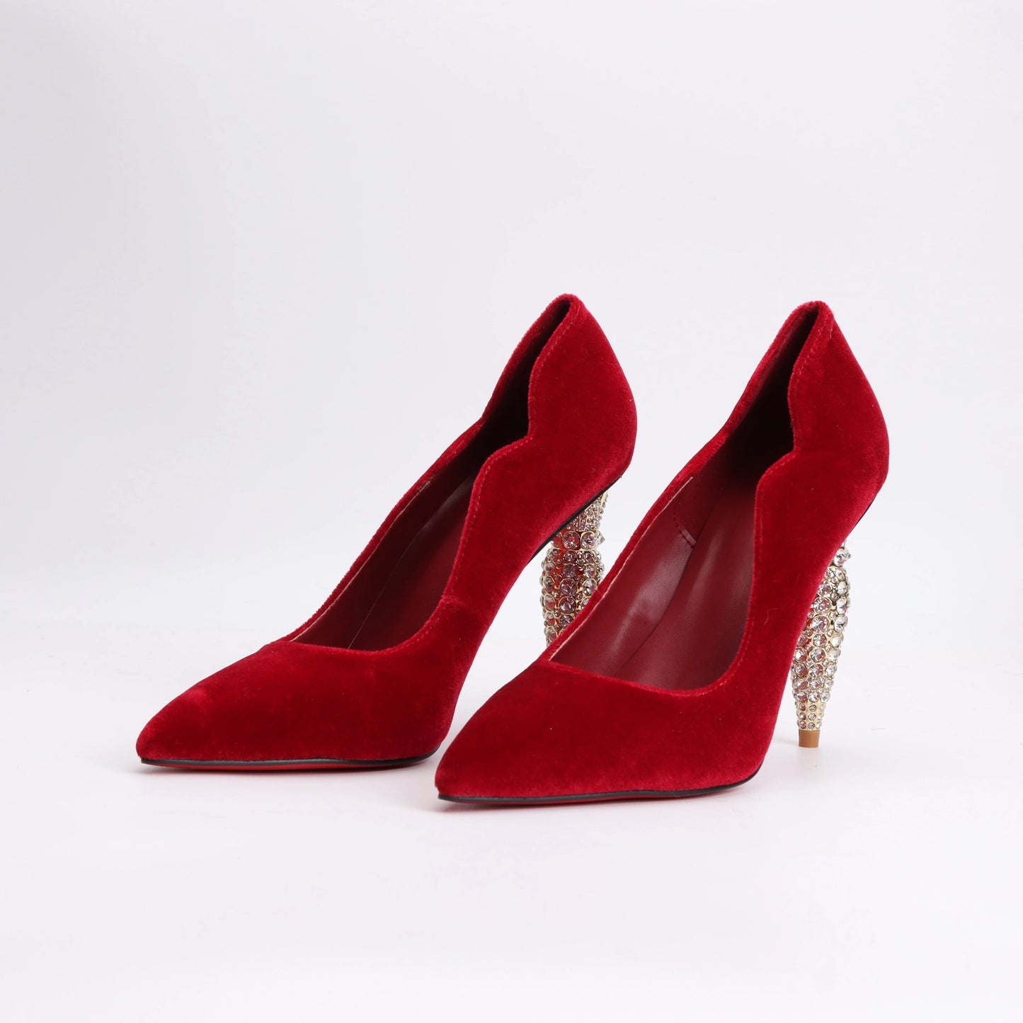 luxury Red Bottom Black Pointed toe Heels for Women Shoes 2024 Elegant and Classy Designer Slingback Heels High Quality big Size