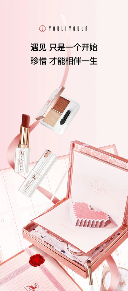 Makeup kit full professional Concealer Cushion BB Cream Lipstick Birthday Valentine's Day Gift Box Kit 10pcs