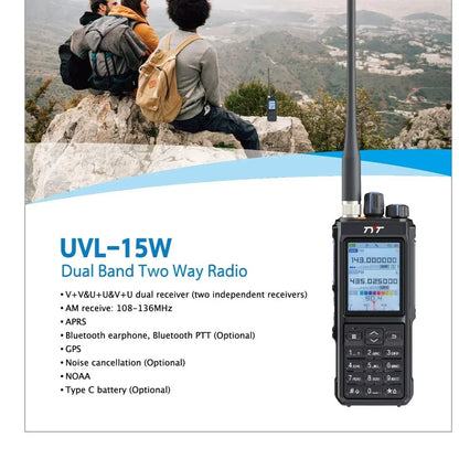 TYT UVL-15W  Walkie Talkie 15W POWER Rugged Long Range Walkie Talkie Tactical Dual Band   Phone AR-152