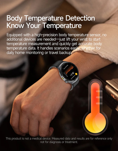 New Upgraded Heart Health Check Smart Watch Uric Acid Five Organ Examination Blood Pressure BT Call ECG smart watches Man 2026
