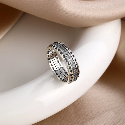 New 925 Sterling Silver Rings Stackable Infinite Silver shining Zircon Ring For Women Wedding Anniversary Birthday Jewelry Gift