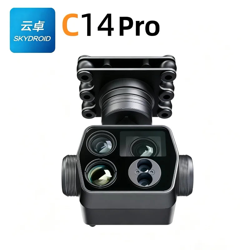 Skydroid C14Pro Four-Light Pod, Three-Axis Stabilization, AI Tracking, Power Inspection and Security Drone Gimbal Camera