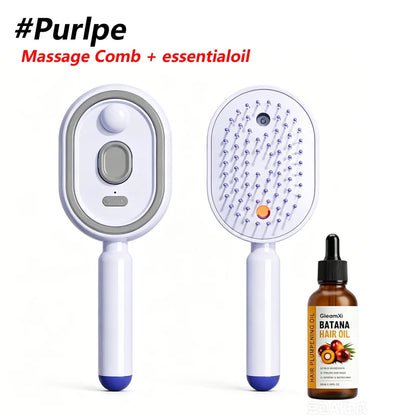 Electric Spray & Massage Hair Brush, Electric Steaming Massage Hair Care Brush, for Reduce Frizz, Nourishes Hairs, Anti-Static