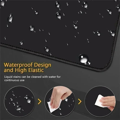 P-Pokemon Lugia Gaming Mouse Pad Large Extended Desk Mat Non-Slip Rubber Base Stitched Edges for PC Gamer Office Computer