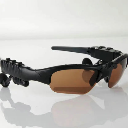 Stereo Earphones Wireless Headset with Mic Polarized Glasses Sunglasses for Driving Cycling Sports Noise Reduction Headphones