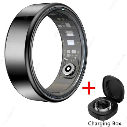 Smart Ring for Men Women Bluetooth Monitor Blood Heart Rate Blood Oxygen Monitor Smartring Multi Sport 5ATM Waterproof 2026 New